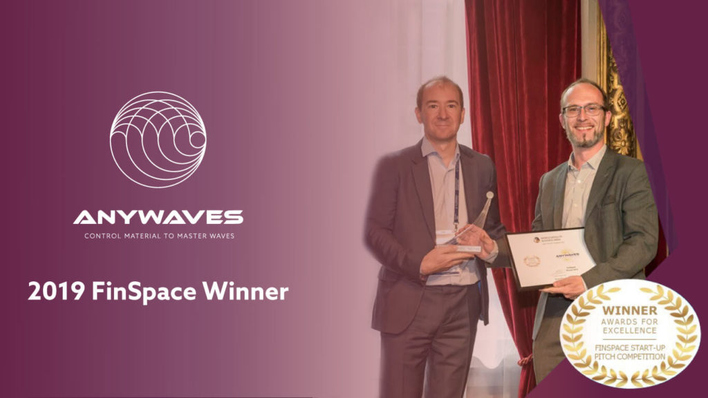 ANYWAVES Winner of FinSpace competition during the World Satellite Business Week