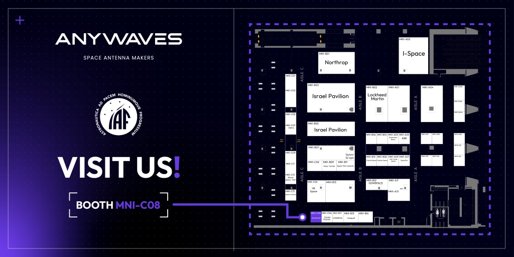 booth plan IAC 2024 Milan Anywaves