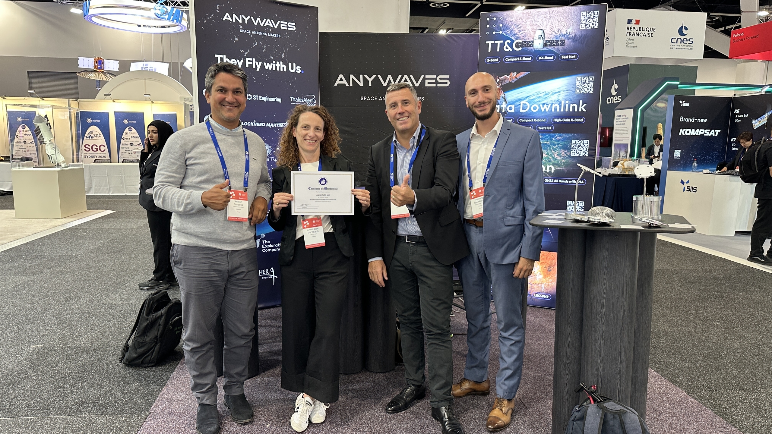 Anywaves joins the International Astronautical Federation (IAF)
