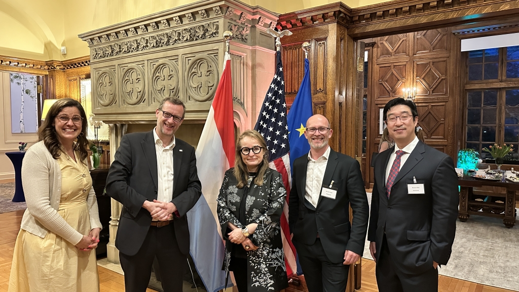 Anywaves attends a high-level Luxembourg space event in Washington DC, highlighting global collaboration and the Artemis II launch.